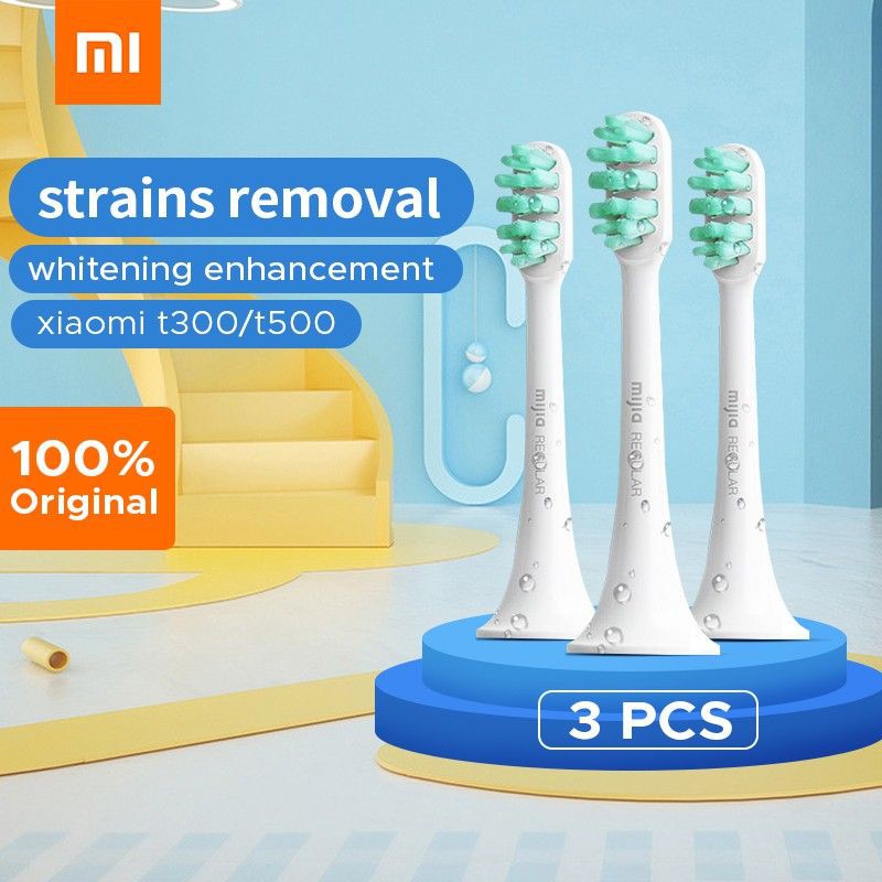 Mi Electric Toothbrush Head 3pack Regular (light grey) Shopee Malaysia