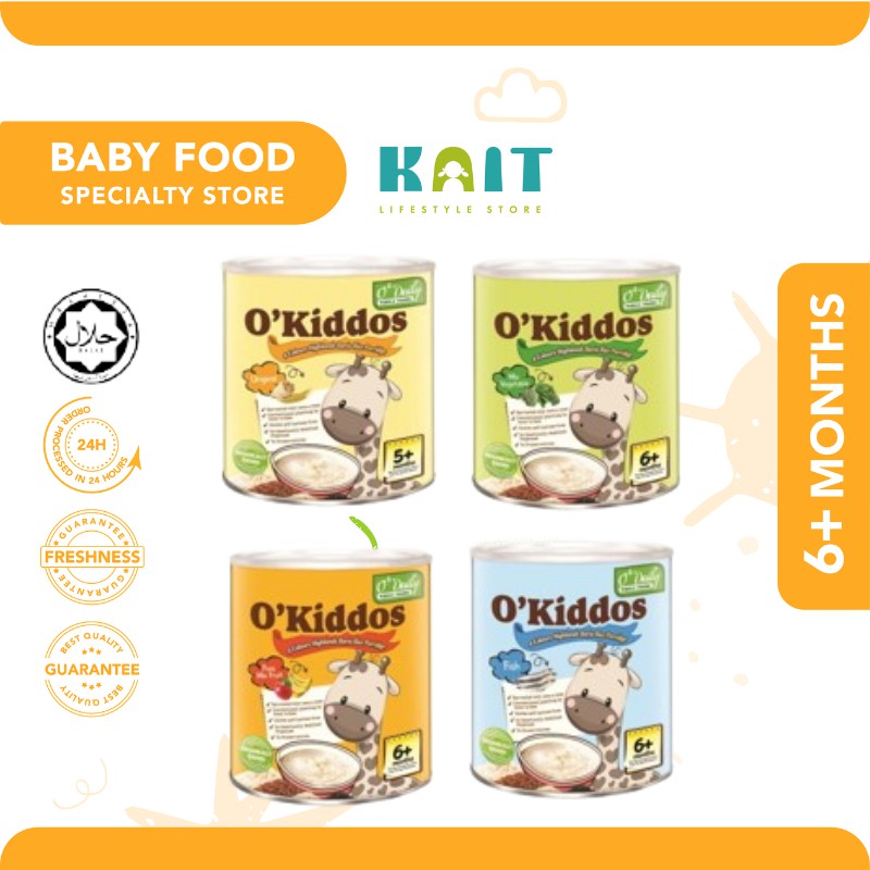 O'DAILY O'Kiddos 4 Colour Bario Rice Porridge (6 MONTHS+) [HALAL] (220g ...
