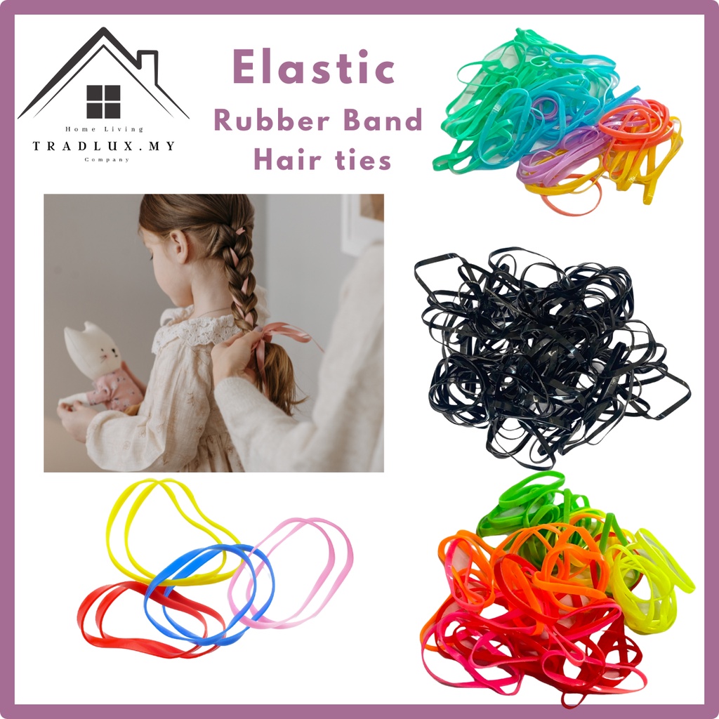 Rubber Band Hair Ties Ropes /Getah Rambut (GooD QUALITY) | Shopee Malaysia