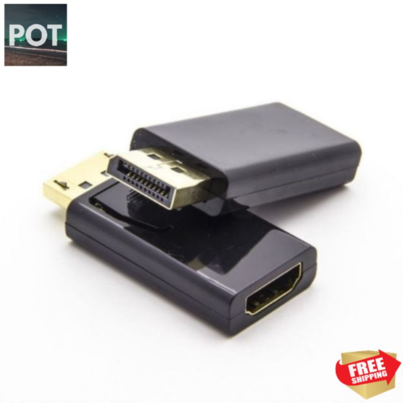 Displayport DP Display Port To HDMI Connector Converter Adapter Untuk