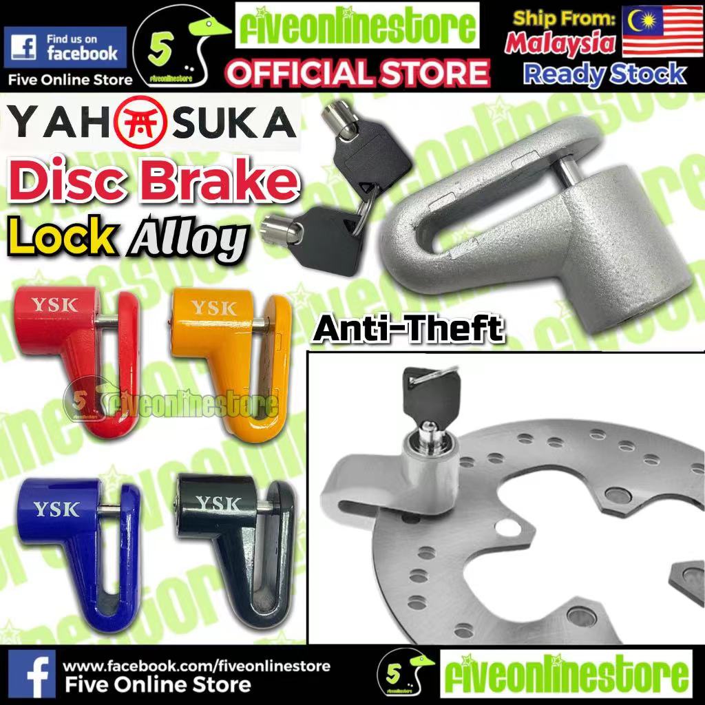 Focus R & Yahsuka Motorcycle Disc Lock Bike Bicycle Heavy Duty Disc