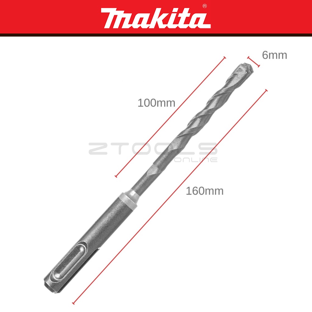 Makita SDS Plus Shank Drill Bit | 5MM - 25MM | Concrete & Masonry Wall ...