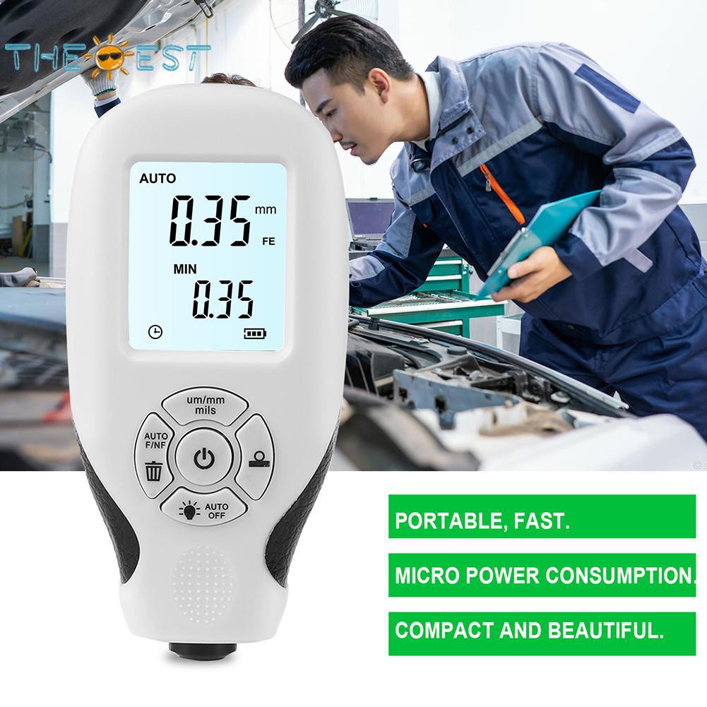 HW-300 Digital Coating Thickness Gauge Car Paint Dry Film Thickness ...