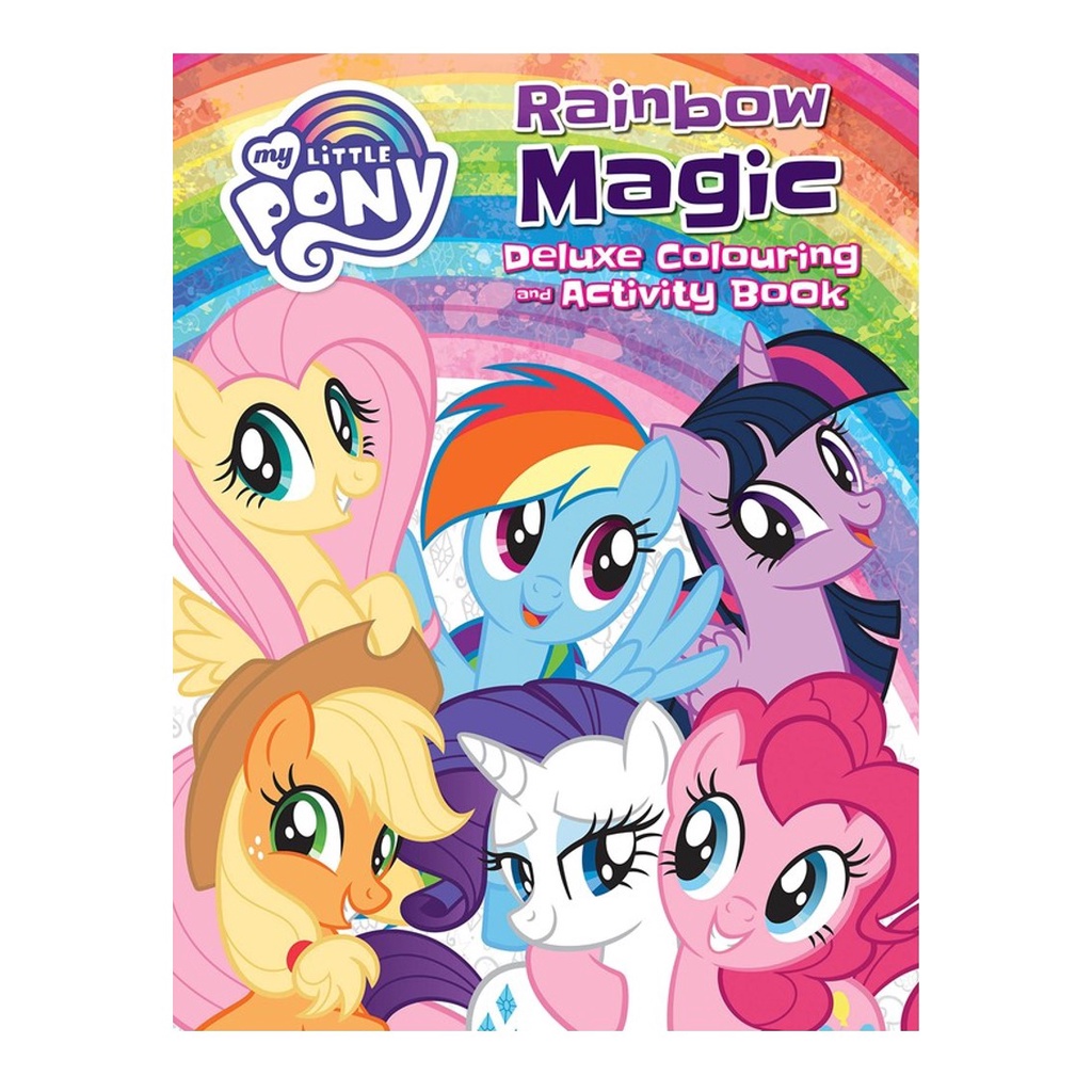My little pony rainbow magic deluxe fun colouring activity book for