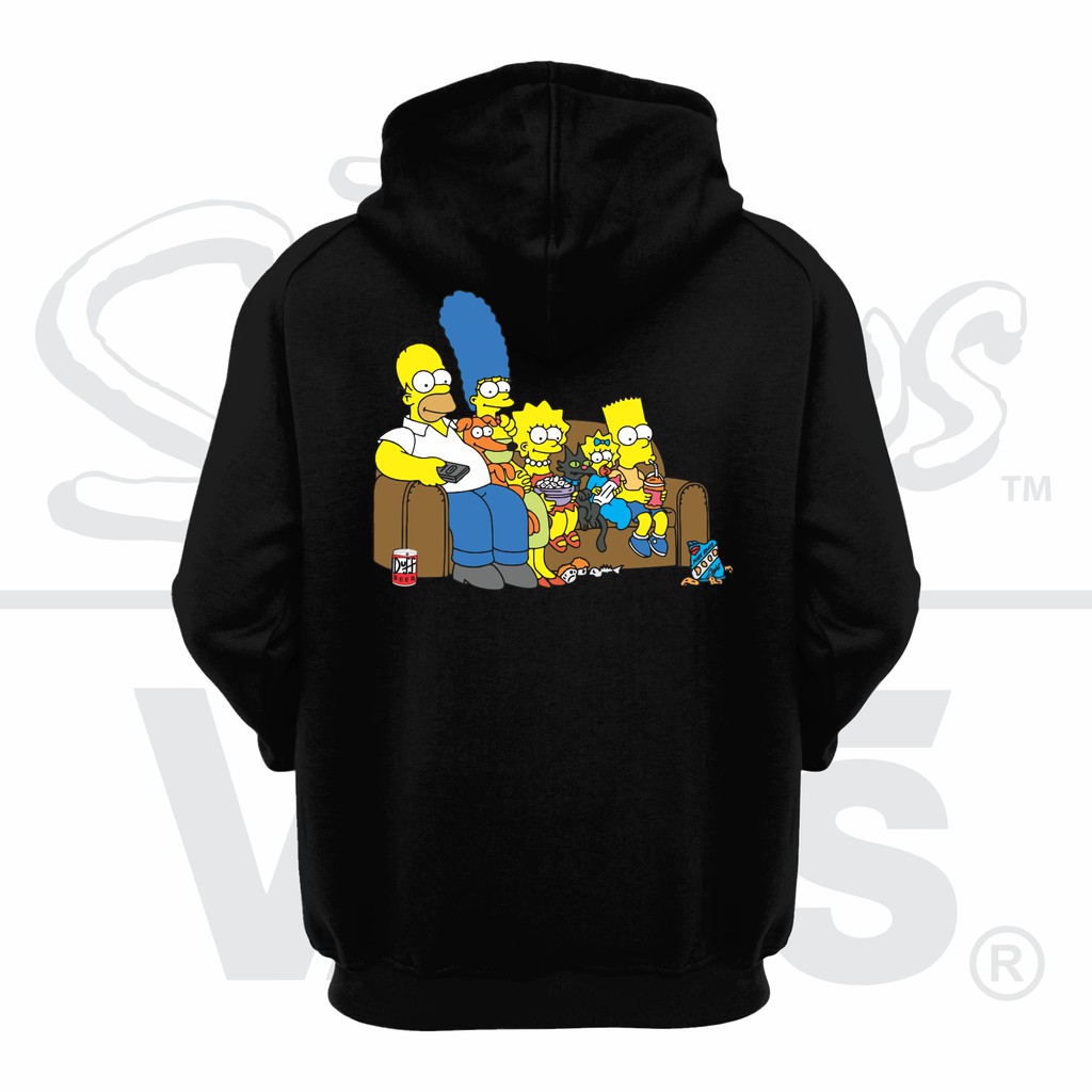 Hoodie Vans X The Simpsons Black Edition Shopee Malaysia