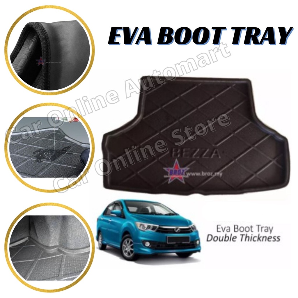 Perodua Bezza EVA Copolymer Car Boot Tray Luggage Cargo Trunk Tray