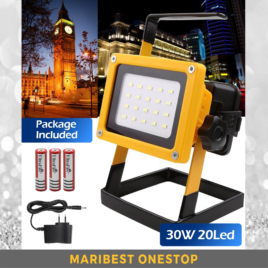 Portable outdoor store flood lights