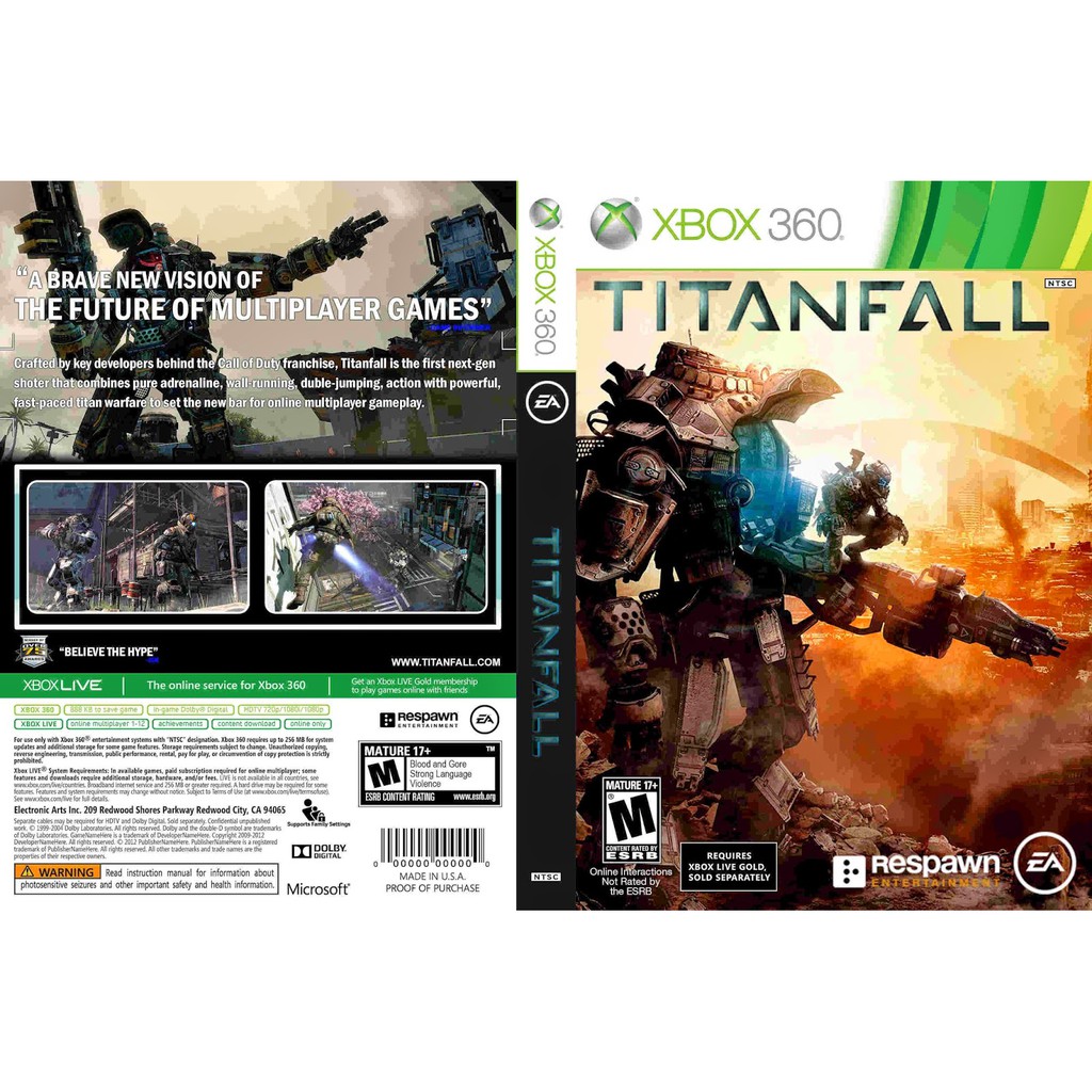 Titanfall 1 xbox deals 360