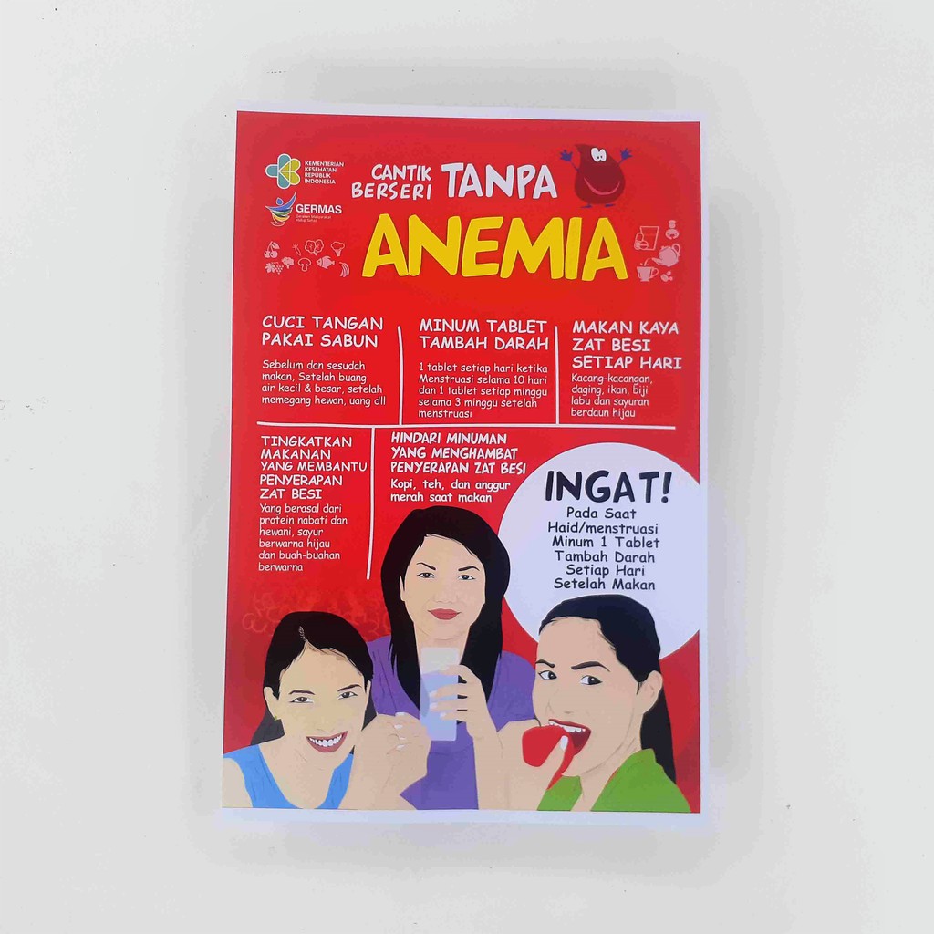 Anemia 2 Poster: Beautiful Shine Without Anemia, Health Poster | Shopee ...