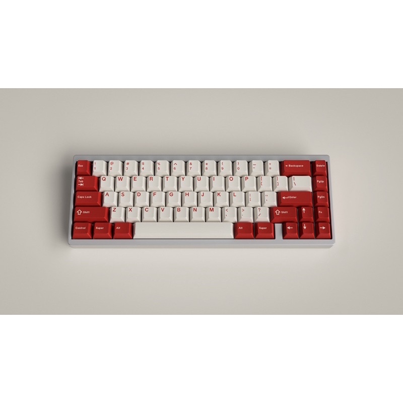 Gmk Classic Red Clone keycap Pbt double shot for mechanical keyboard ...