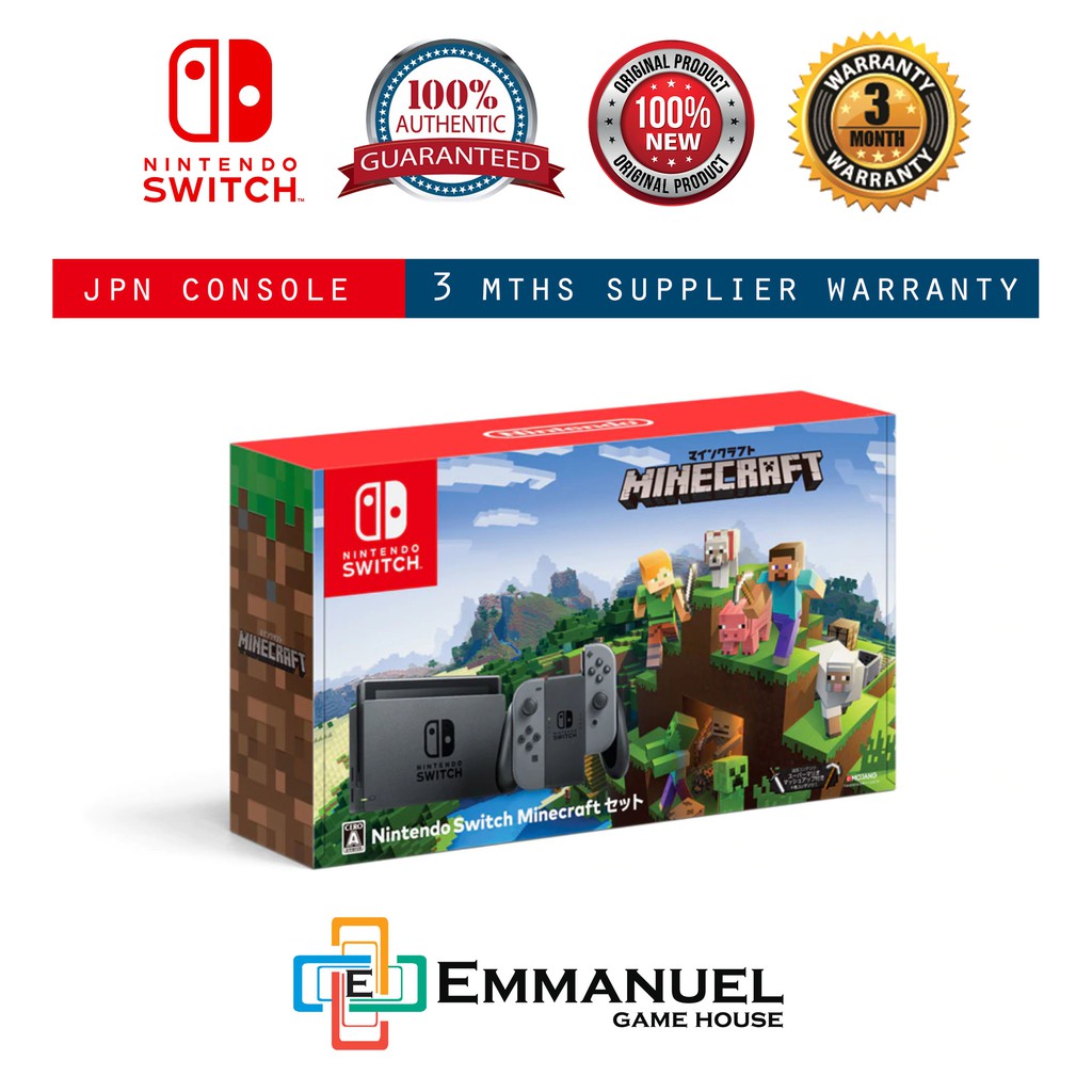 Minecraft V1 Japan Set Nintendo Switch Console - Gray - Built-in Minecraft  - New - Supplier Warranty | Shopee Malaysia