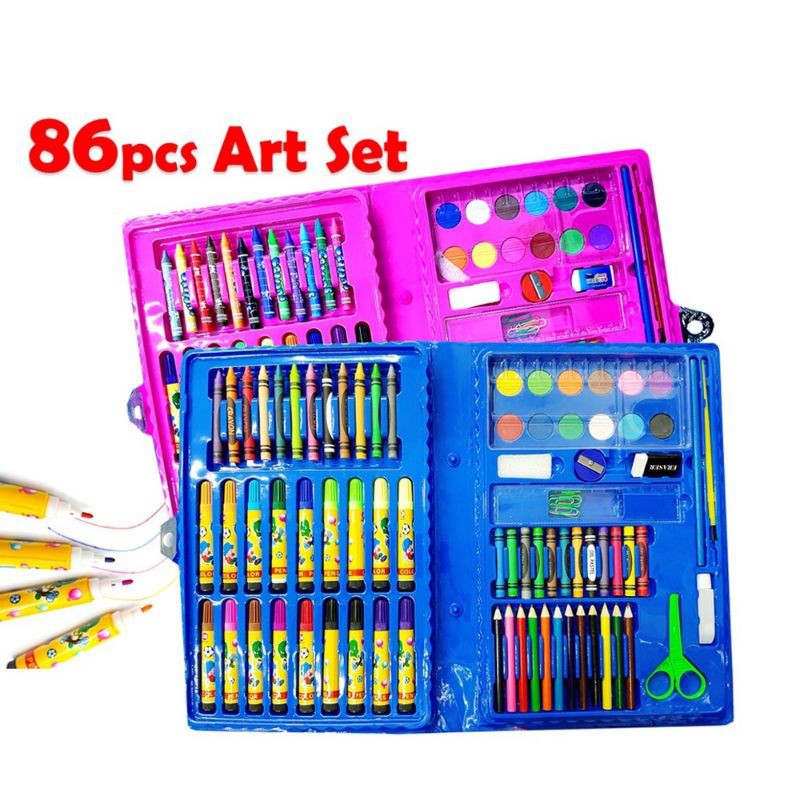 86 Pcs Premium Color Pencil Kids Painting Pen Crayon Marker Pencil Drawing Art Colour Early