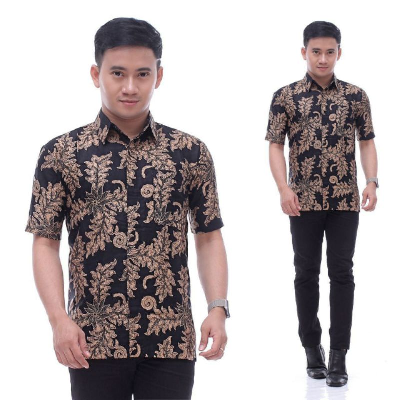 KEMEJA - Banting Price Men's batik Shirt Short Sleeve Men's batik Shirt ...