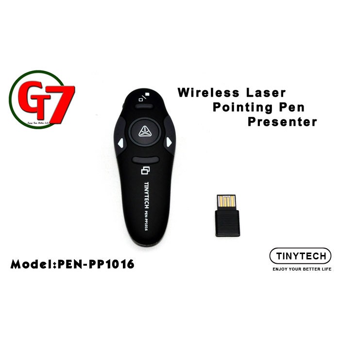 2.4GHz Wireless PPT Remote Control Presenter Presentation USB LED