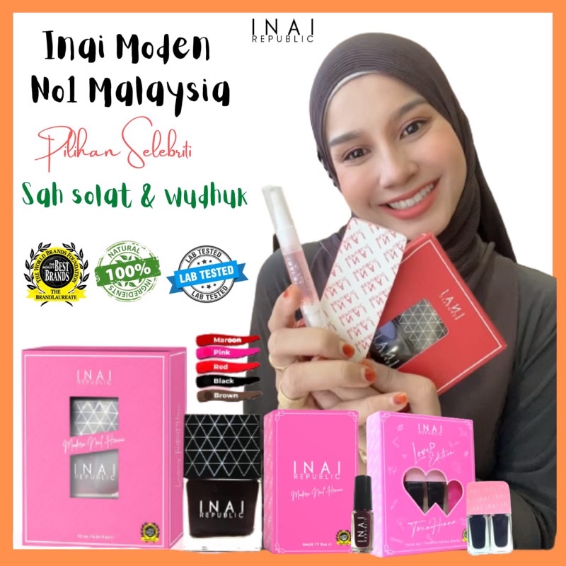 Inai Republic Inai Kuku Peel Off Sah Solat Sah Wudhuk | Shopee Malaysia