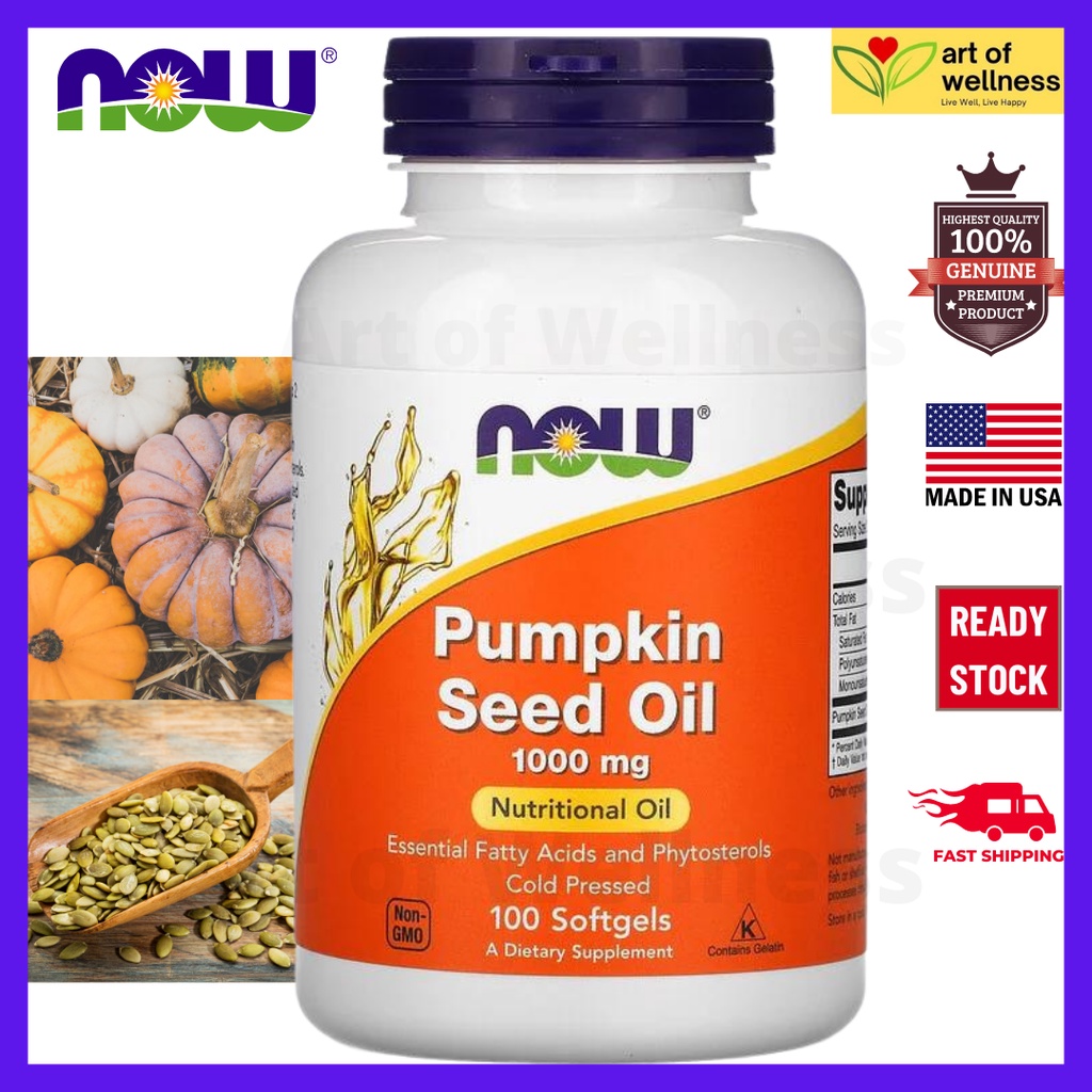 now-foods-pumpkin-seed-oil-1000-mg-100-softgels-shopee-malaysia