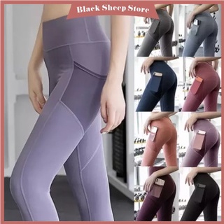 Yoga Pants For Women Two-piece New High-waist Elastic Hip-lifting Running  Fitness Pants Tight-fitting Sports Trousers Grey