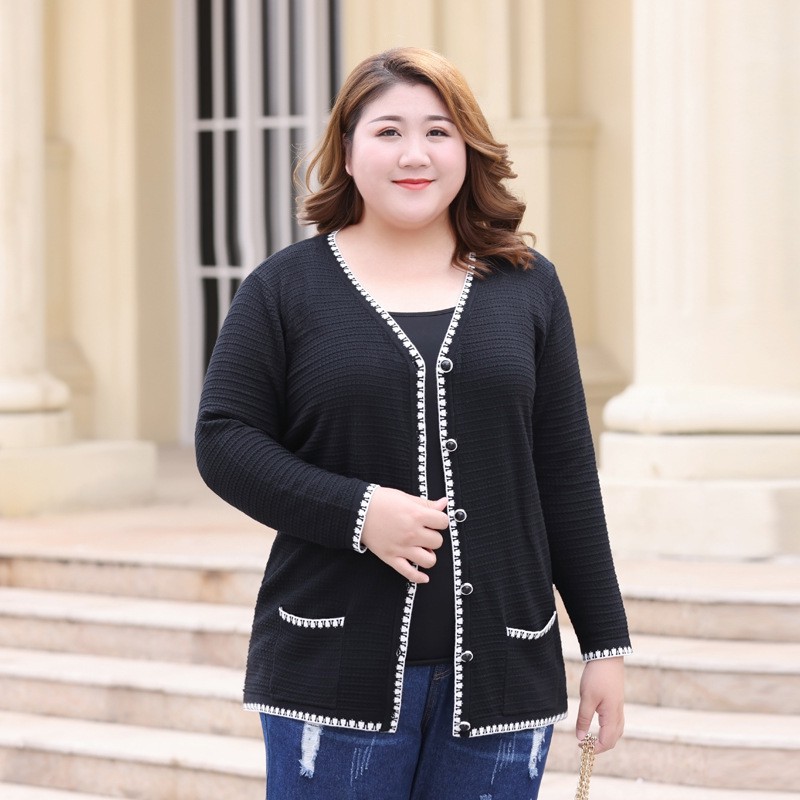 Plus size hotsell black cardigan sweater