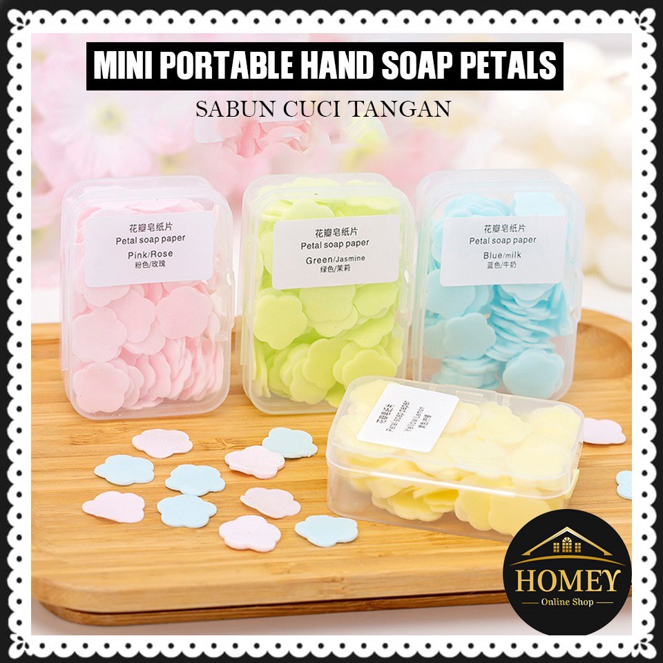 Travel Disposable Soap Box Mini Paper Anti Virus Hand Wash Portable Sabun Tangan Kertas