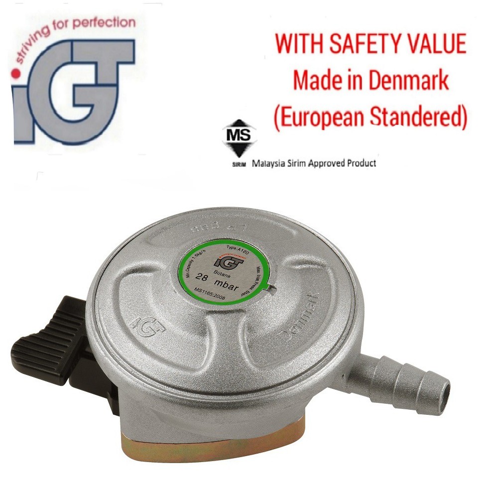 IGT A120IEFV Gas Regulator for LPG W/EFV With SAFETY VALUE (Made in