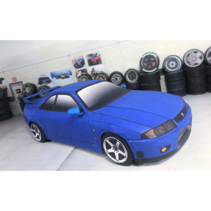 Template Paper Car Skyline R33 Scale 1:24 | Shopee Malaysia