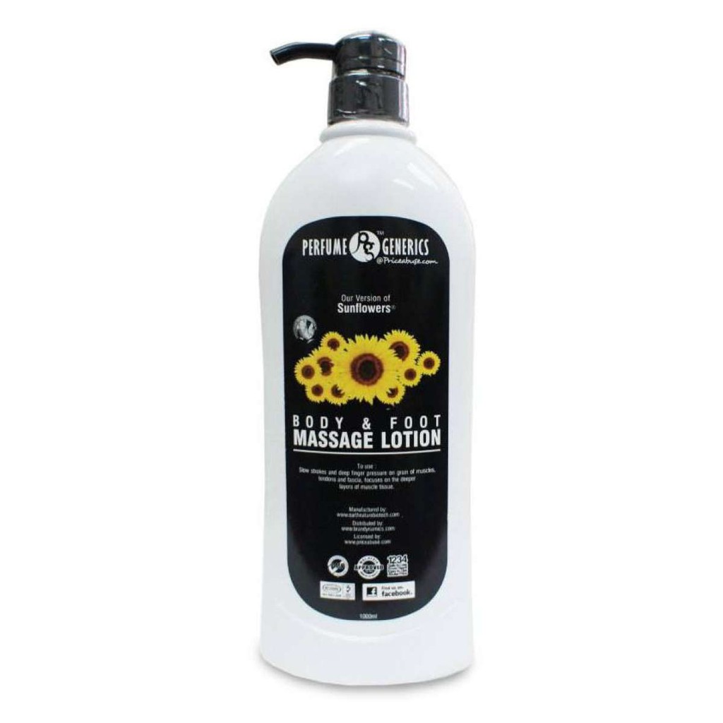 Perfume Generics Sunflowers Body & Foot Massage Lotion (1000ml