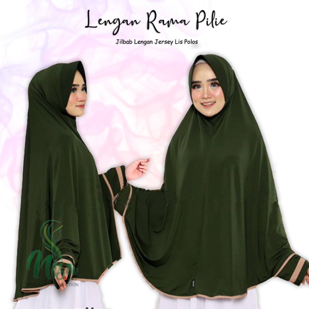 Hijab Sleeves Hijab Hand List Bergo Jersey Plain Not Wrinkled Rama