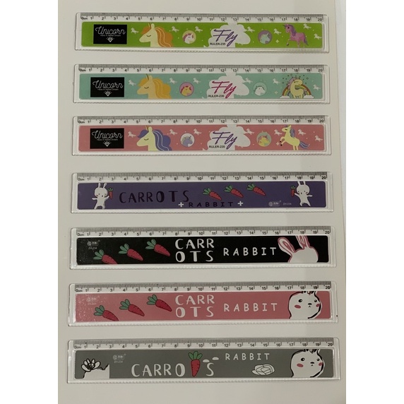 20cm Cute Cartoon Plastic Straight Ruler Kid's Student Ruler School ...