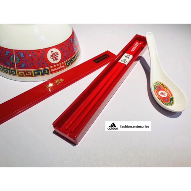 FASH Supreme Chopsticks Set Red (Bowl & Spoon) | Shopee Malaysia