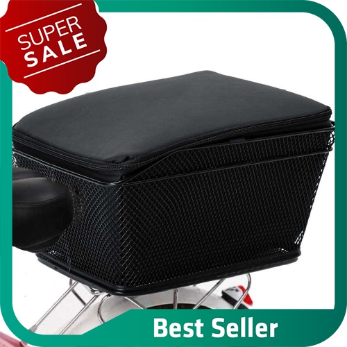 BEST SELLER Rear Bike Basket Large Capacity Metal Wire Bicycle Basket