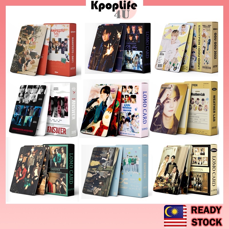 En-hypen Album Lomo Card Set (54 Pcs) Album Collective HD Photocards ...