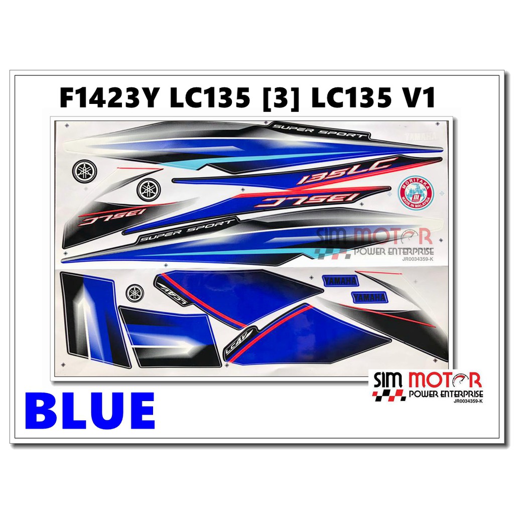 Lc135(3) - Body Sticker Set | Shopee Malaysia