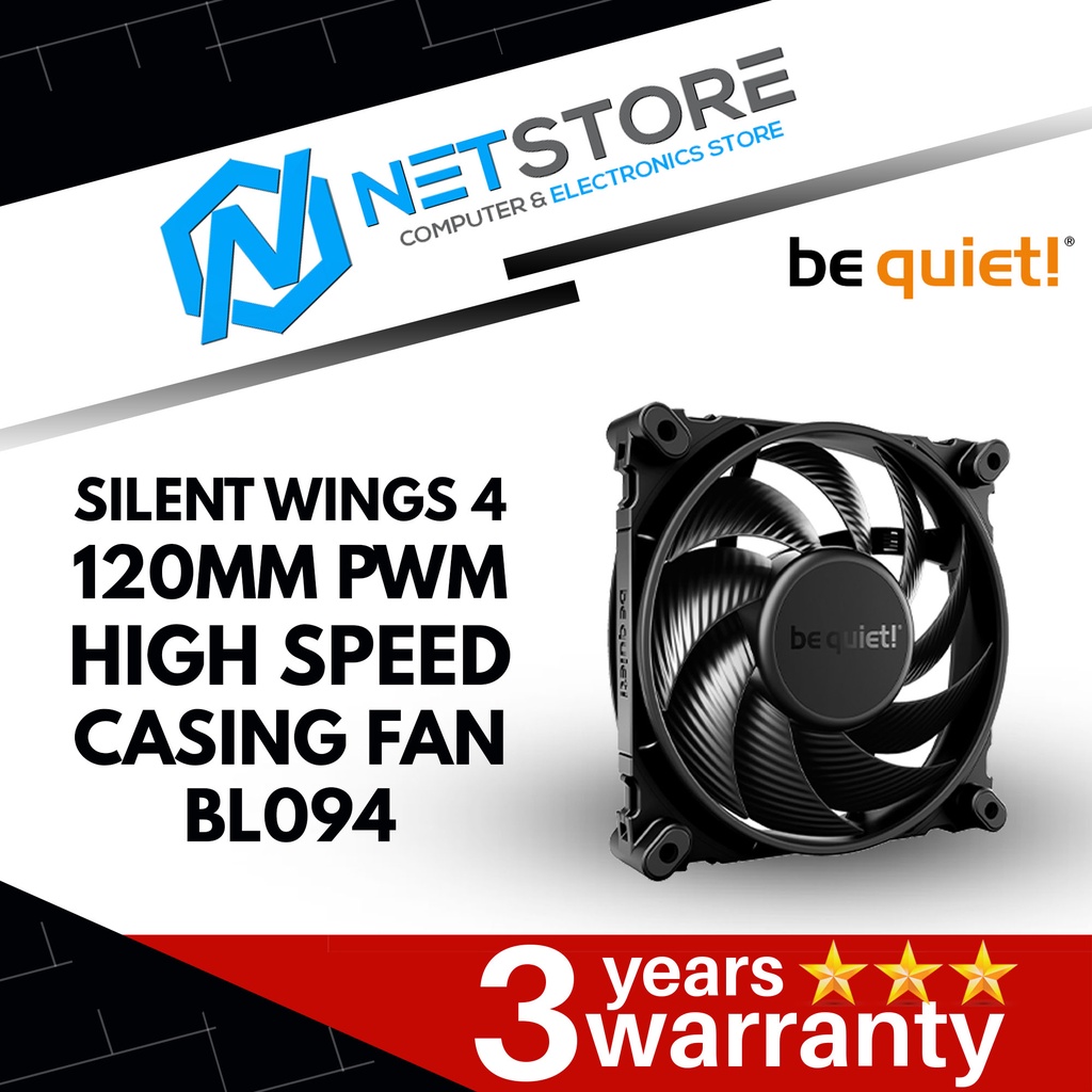 BE QUIET! SILENT WINGS 4 120MM PWM HIGH SPEED CASING FAN - BL094 ...
