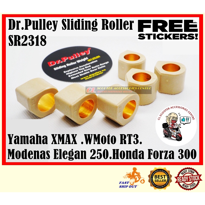 Dr Pulley Roller YAMAHA XMAX WMOTO RT3 RT3S MODENAS ELEGAN 250 Pulley