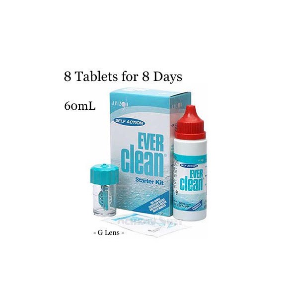 Avizor Ever Clean PreservativeFree Contact Lens Solution 60mL Travel