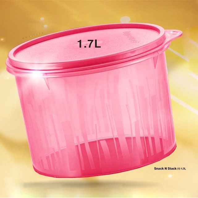Tupperware Snack N Stack (1.1L / 1.7L / 2.4L) / Seashells Deco Canister ...