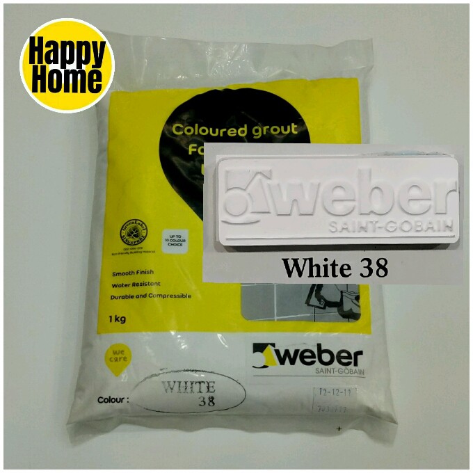 Weber 1 kg Standard Colours Fine Grout Coloured Grout For Narrow Wall ...