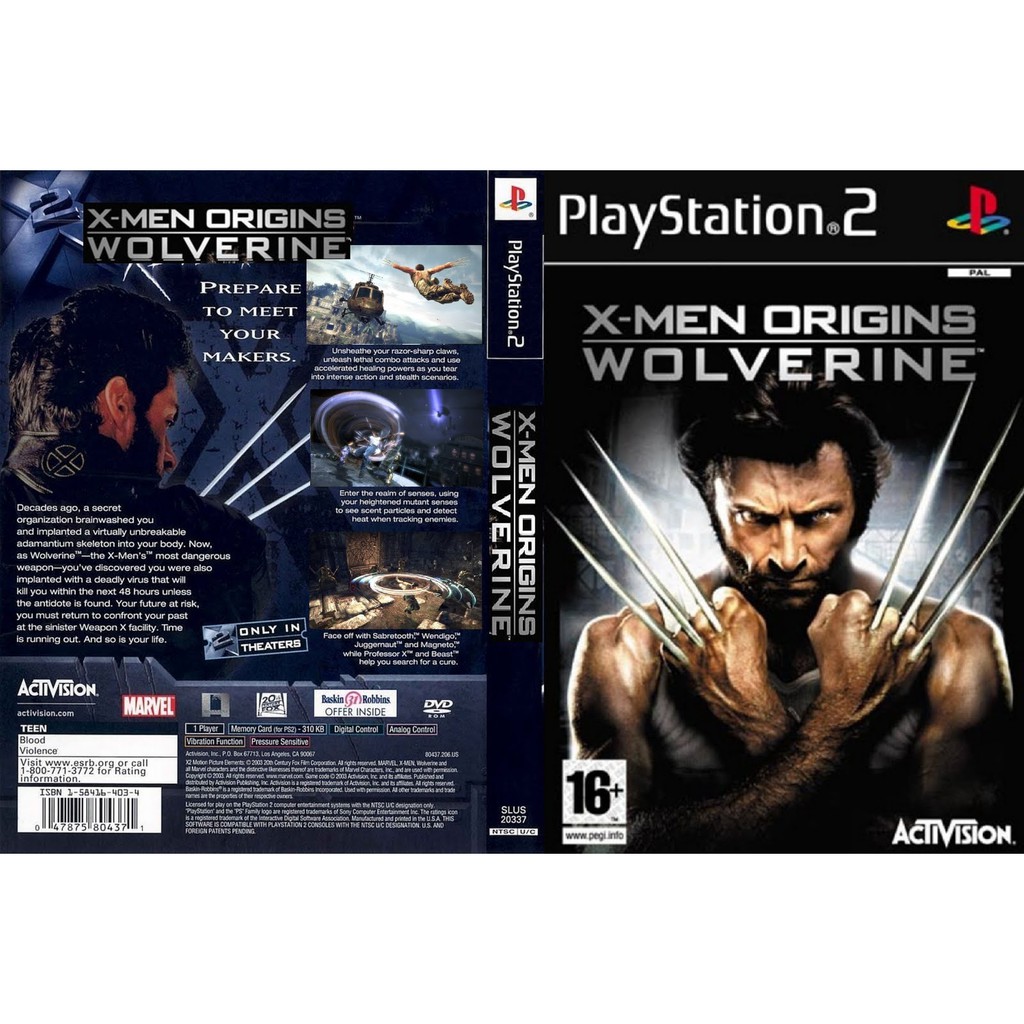 X-Men Origins Wolverine (CD Games PS2) | Shopee Malaysia