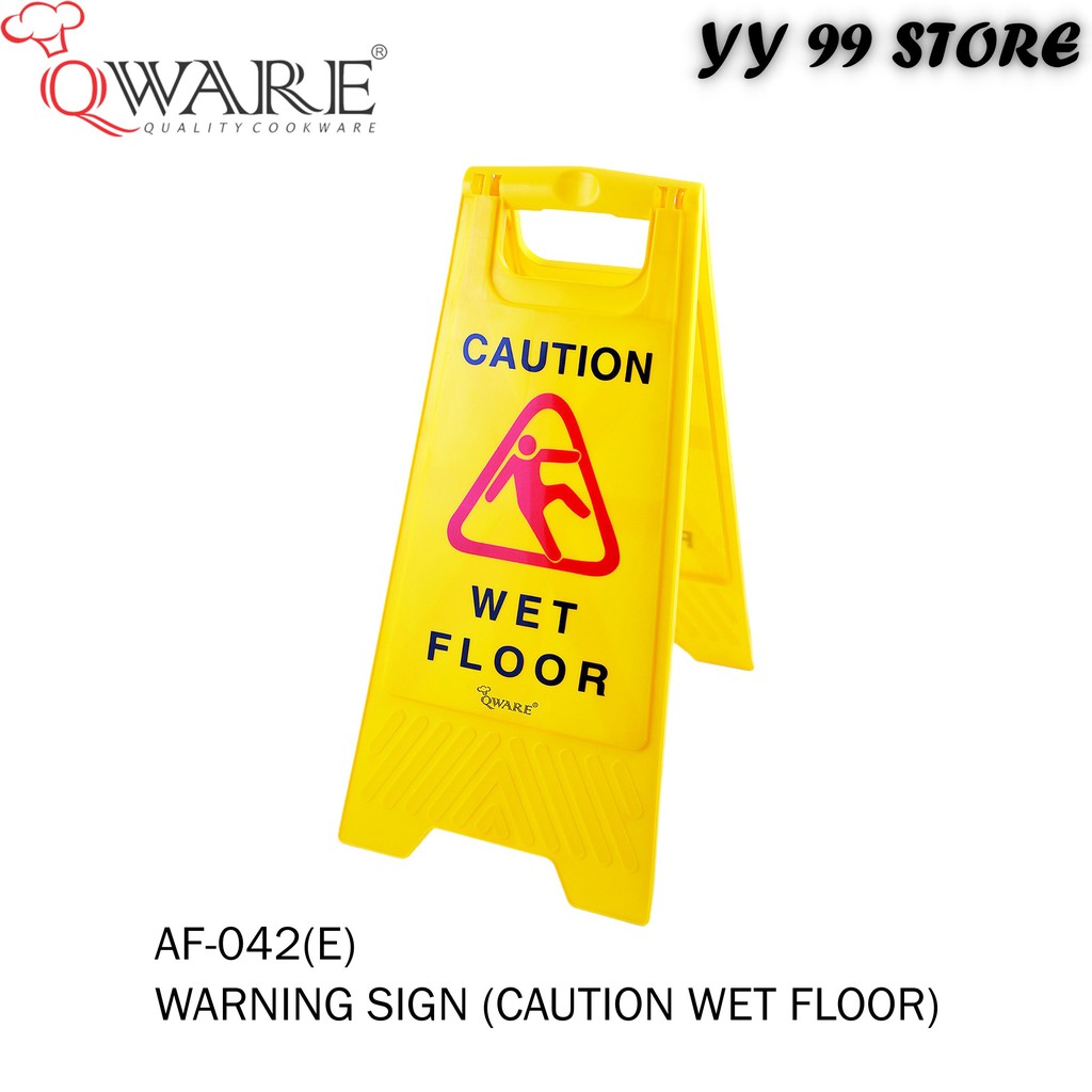 QWARE AF042(E) WARNING SIGN (CAUTION WET FLOOR) Shopee Malaysia