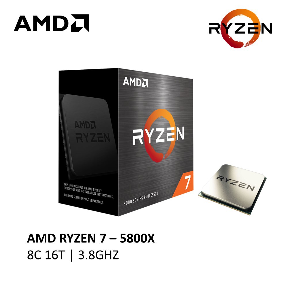 AMD RYZEN 7 5800X 3.8GHZ 8 CORE 16 THREADS AM4 PROCESSOR | Shopee