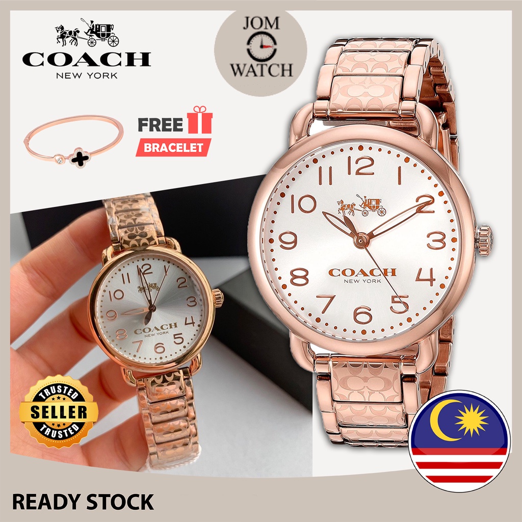 Coach delancey watch silver best sale