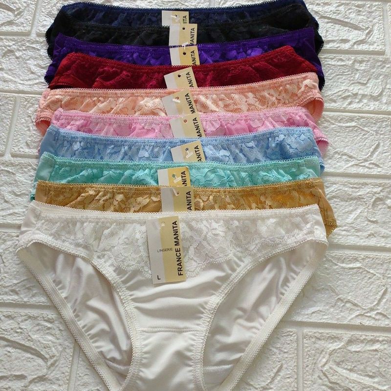Cool elastic underwear with lace that does not fade, new for a long