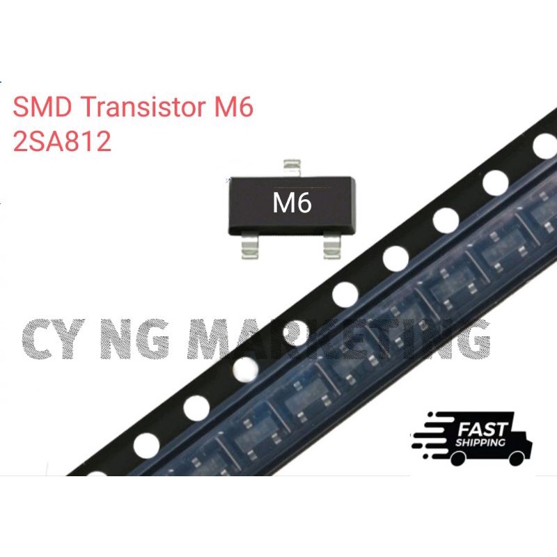 SMD M6 Transistor 2SA812 Package SOT-23 Screen Printing M6 Power Tube ...