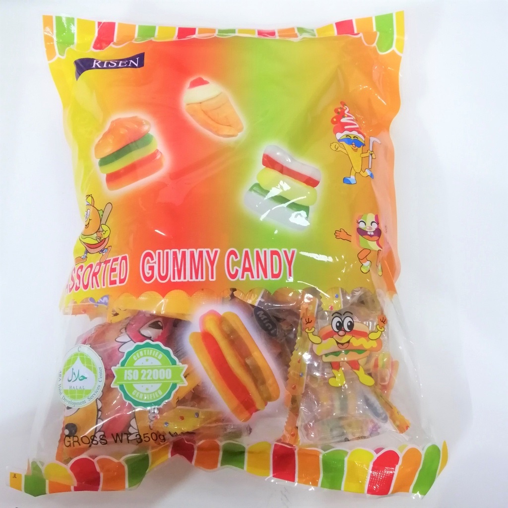 Hamberger Risen Assorted Gummy Candy (Pack 350g) Shopee Malaysia
