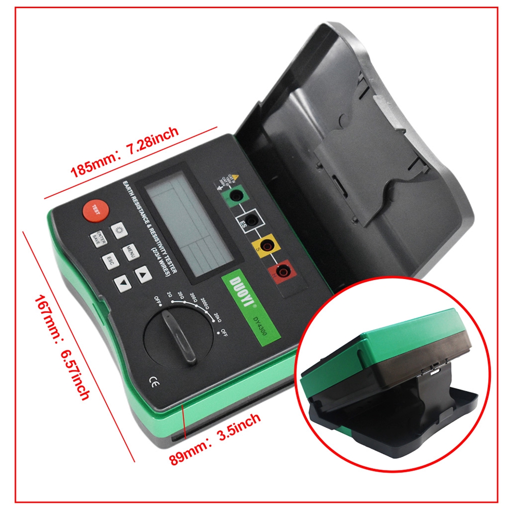 4Terminal Ground Meggers Resistance Test & Soil Resistivity Component