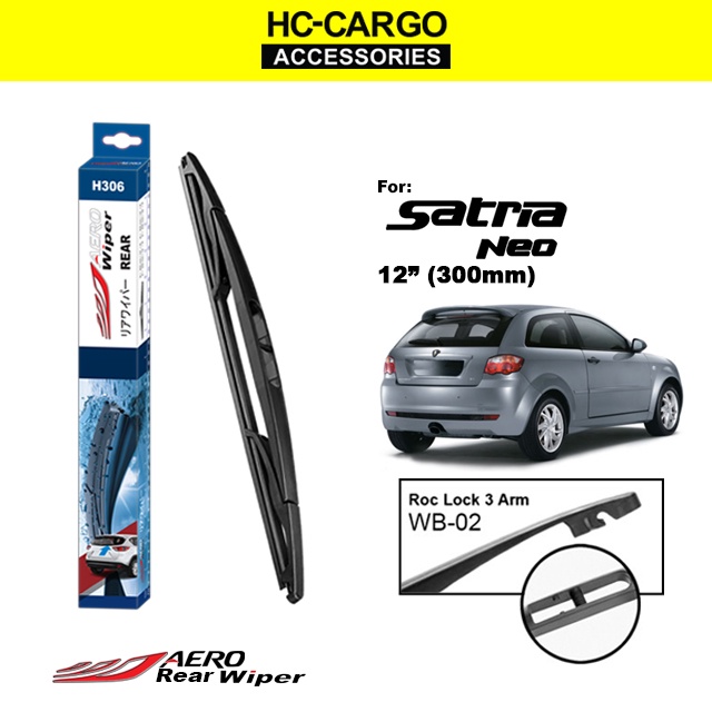 Satria Neo H306 AERO Rear Wiper (12"/300mm) Shopee Malaysia