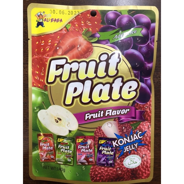 KONJAC JELLY FRUIT PLATE JELI PERISA BUAH BUAHAN KONJAK 140g Shopee