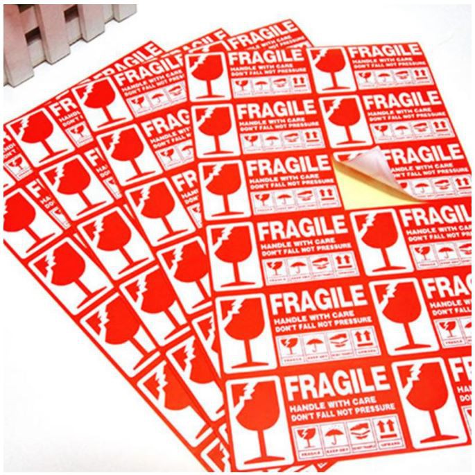 Fragile Sticker Fragile Label Warning Label 100PCS Fragile Sticker ...