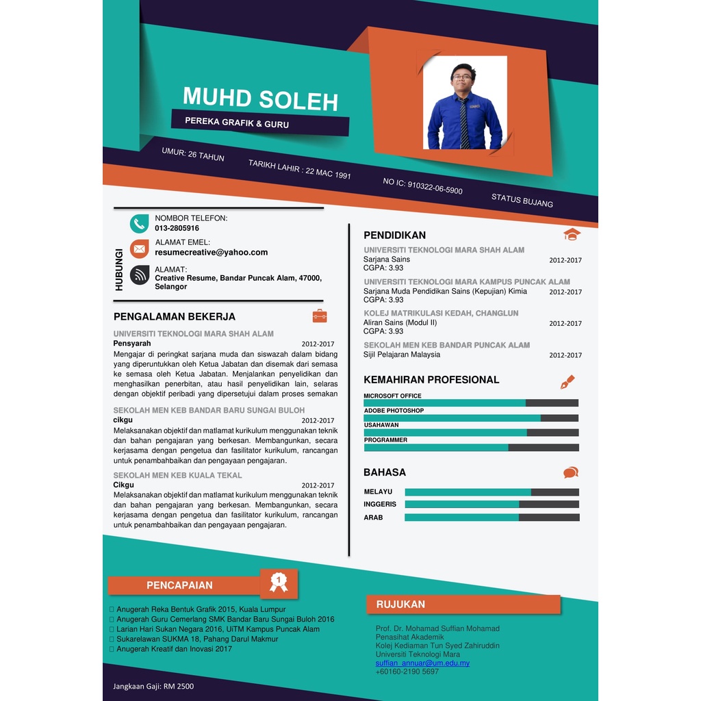 [Malay] 20 Sets Professional Resume/CV Templates 🔥 Edit Dalam Microsoft ...