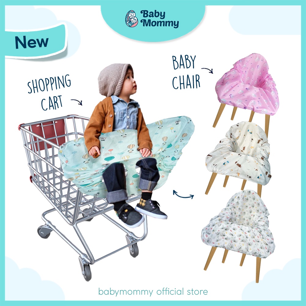 ReadyStock Baby Chair Cover Trolley Seat Waterproof High Chair Kerusi Cart Shopping Washable With Portable Storage Bag Shopee Malaysia